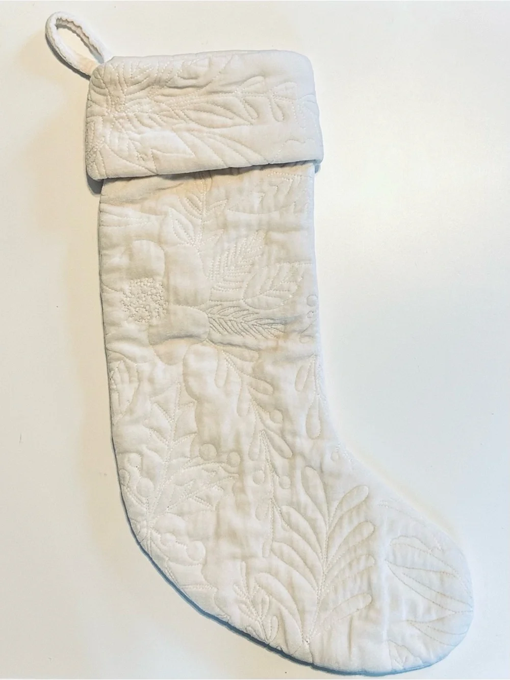 Cotton Quilted Stocking Made in India Christmas Gift Wrap Holiday Decor 🎁